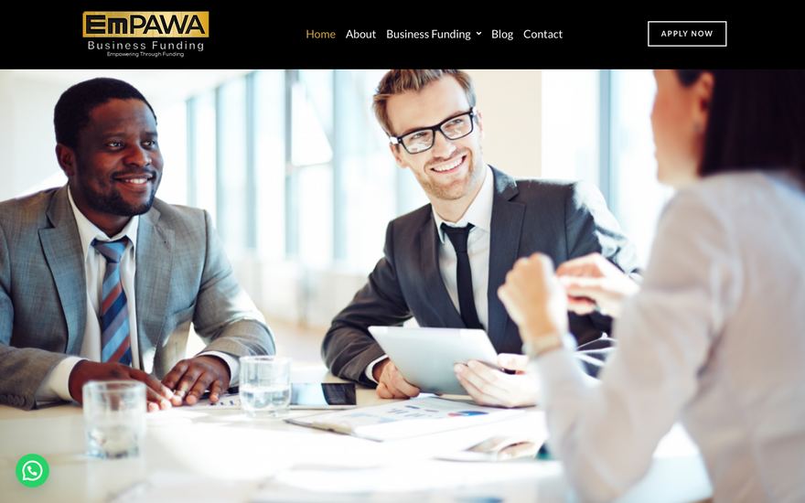 The Empawa Business website, built by Image Inq