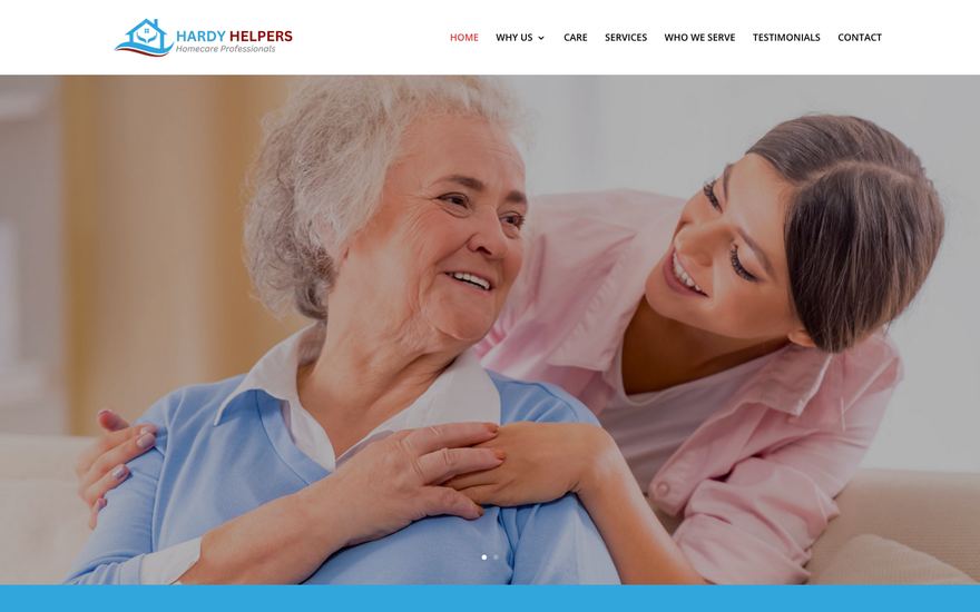 The Hardy Helpers website, built by Image Inq